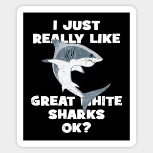 I just really like great white sharks ok? Sticker
